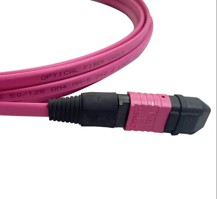 MPO MTP 지르코니아 세라믹 커넥터 3.0mm 케이블 직경 -40.C ~ 85.C PVC/LSZH 자켓 20m 길이