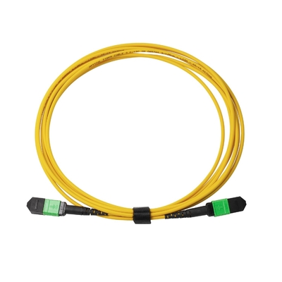 3m 10ft MTP-12 APC 여성에서 MTP-12 APC 여성 싱글 모드 OS2 플레넘 MPO 패치 코드 노란색