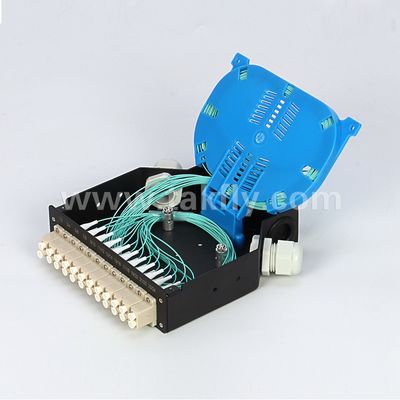 터미널 박스 DIN 철도 장착 알루미늄 LC/Sc Sx/Dx 광섬유 통신 FTTX