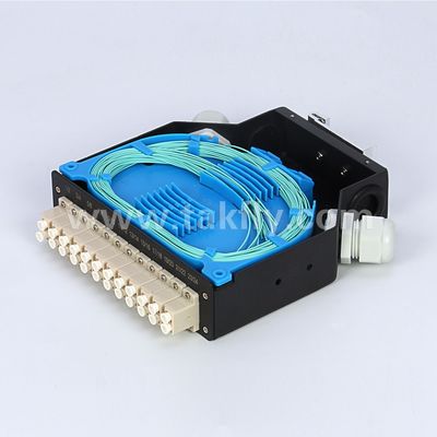 터미널 박스 DIN 철도 장착 알루미늄 LC/Sc Sx/Dx 광섬유 통신 FTTX