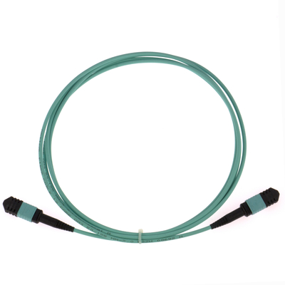 엘리트 멀티모드 OM3 50/125, 플레넘 OFNP B형 MPO 패치 코드 3m 10ft MTP-12 PC 여자 MTP-12 PC 여자