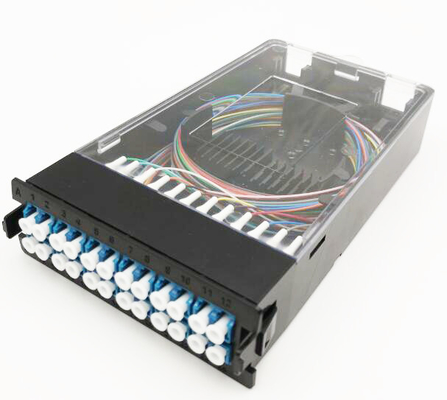96F 카세트 어댑터 패널 1U 레이크 마운트 MPO 패치 패널 데이터 센터 높이 1U