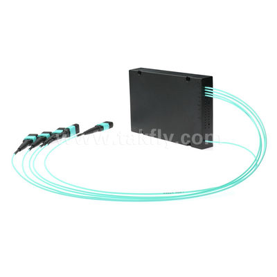 데이터 센터 FTTX를 위한 MPO/MTP 팬아웃 케이블 PLC 쪼개는 도구 1x4 SM/MM 광섬유