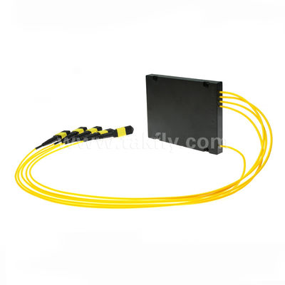 데이터 센터 FTTX를 위한 MPO/MTP 팬아웃 케이블 PLC 쪼개는 도구 1x4 SM/MM 광섬유
