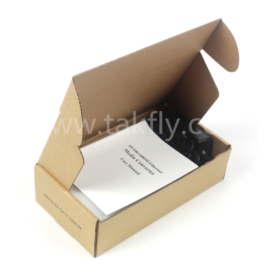 10G 관리되지 않은 섬유 미디어 변환기, 풀/하프 듀플렉스 및 ST/SC 연결