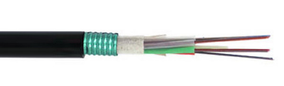 MDPE/HDPE 껍질 GYTA 2-144F 광학 외관 케이블