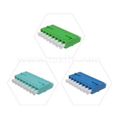 LC 어댑터 케이블 커플러 APC/UPC SM/MM 심플렉스/듀플렉스/쿼드/6가지/8가지 데이터 센터 FTTH용 광섬유