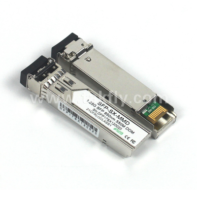 1.25G SFP 850NM 550M MMF DDM LC CISCO JUNIPER HUAWEI 호환형 SFP 광전도 모듈