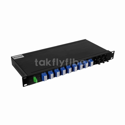 1U 19인치 랙 마운트 WDM 1x72 CATV PLC 스플리터 GPON 애플리케이션