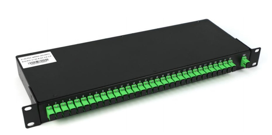 1260-1560nm SM PLC 1×N 및 2×N 스플리터 랙 마운트 광섬유 PLC 스플리터