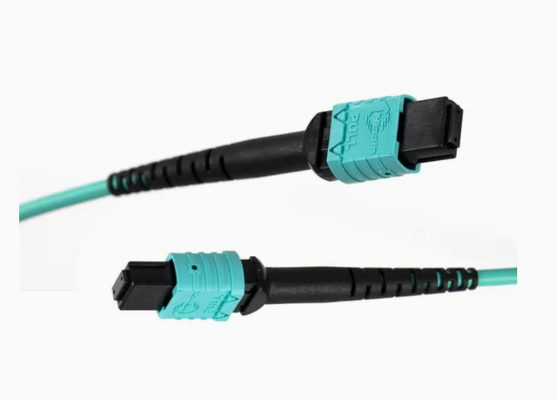 MTP 호환 Om3 MPO에서 MPO 광섬유 케이블 Qsfp+트랜시버 5g 통신 B형