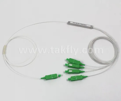 G657A1 섬유 타입 전 연결기 LC 1X8 900um 미니 스틸 튜브 광섬유 PLC 스플리터 PDL≤0.4dB