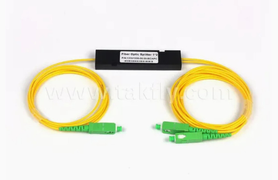 1x2 싱글 모드 ABS SC PLC 스플리터 광섬유 SC APC 1~2 PLC 스플리터