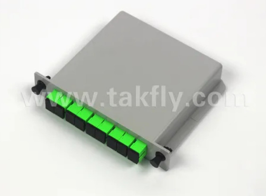 1*8 싱글 모드 G657A1 파이버 카세트 타입 LGX PLC 스플리터 Sc/APC 커넥터 높은 신뢰성 및 안정성