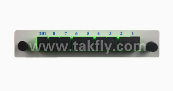 1*8 싱글 모드 G657A1 파이버 카세트 타입 LGX PLC 스플리터 Sc/APC 커넥터 높은 신뢰성 및 안정성