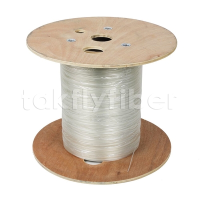 투명 FTTH 광섬유 드롭 케이블 2.2x3.0mm G657A2 플랫 실내