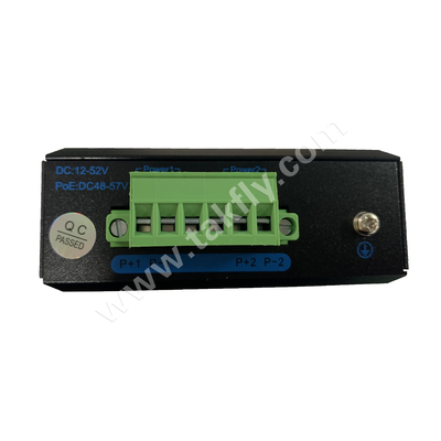 1개의 SFP 포트와 DIN-Rail 장착을 갖춘 산업용 기가비트 POE 스위치