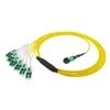 16F OM5 MTP Fiber Patch Cord 남성 여성 MPO 점퍼 케이블