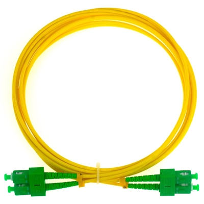 SC/APC 듀플렉스 9/125um 싱글모드 광섬유 케이블 3.0mm PVC