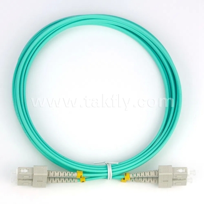 SC 듀플렉스 OM1 62.5/125um 광섬유 패치 코드 3mm PVC