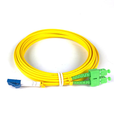 RoHS Compliant LSZH Sheath Single Mode Simplex LC-FC Fiber Optic Patchcord with YD-T826/1996 YD/T895 YD/T896 Standards