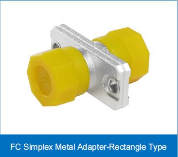 FC Simplex Metal Adapter-Rectangle Type APC Green SM/MM Low IL