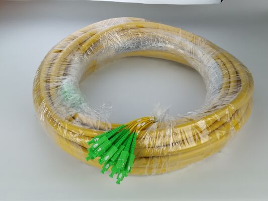 SC-LC 12F 광섬유 패치코드 (광섬유 서브 유닛 2.0mm) 케이블 직경 12.5mm