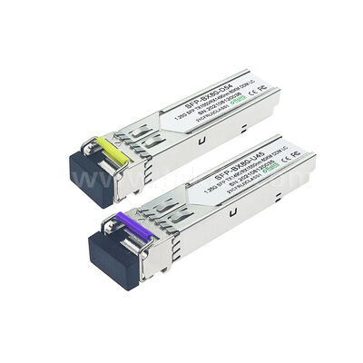 SFP 트랜시버 모듈 1.25Gbps 80km LC 도달 거리 Tx1490nm/Rx1550nm SFP 양방향, 데이터 센터 FTTH FTTX용