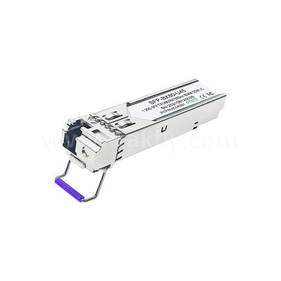 SFP 트랜시버 모듈 1.25Gbps 80km LC 도달 거리 Tx1490nm/Rx1550nm SFP 양방향, 데이터 센터 FTTH FTTX용