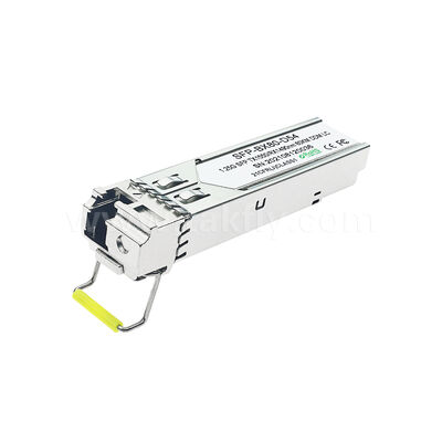 SFP 트랜시버 모듈 1.25Gbps 80km LC 도달 거리 Tx1490nm/Rx1550nm SFP 양방향, 데이터 센터 FTTH FTTX용