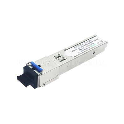 데이터 센터 AI FTTX용 SFP 1.25Gbps 20KM SC 양방향 광 수신기 모듈