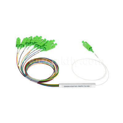 방수 1x4 미니 FiberHub 클로저 ITU-T SM G657A2 2.0mm 케이블 광섬유 PLC 스플리터 IP68