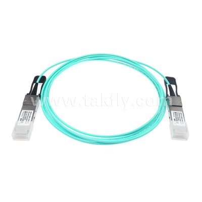 AOC 액티브 광케이블 데이터 센터 FTTH FTTX를 위한 QSFP28에서 QSFP28까지의 광섬유 100Gbps