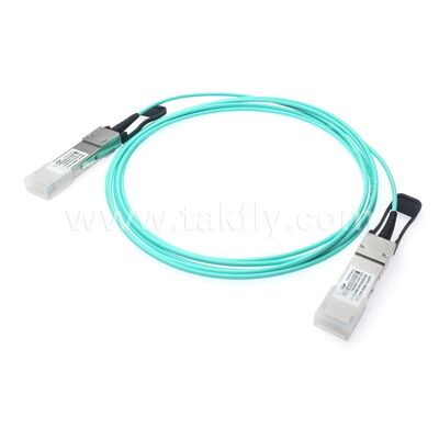 데이터 센터 FTTH FTTX를 위한 QSFP28에서 QSFP28까지의 활성 광케이블 광섬유 AOC 100Gbps