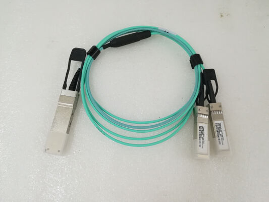 데이터 센터용 액티브 광 케이블 파이버 AOC 40G QSFP+ 2x10 SFP+