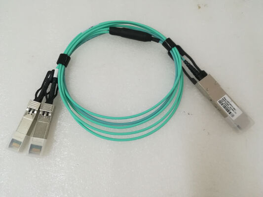 데이터 센터용 액티브 광 케이블 파이버 AOC 40G QSFP+ 2x10 SFP+