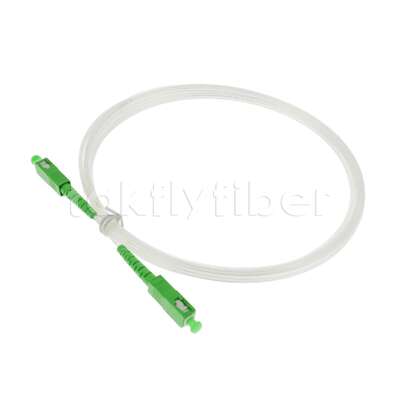 FTTH 2.0*3.0mm 투명 무선 실내 광섬유 패치코드 SCAPC to SCAPC (G657A 광섬유 포함)