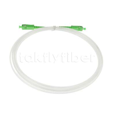FTTH 2.0*3.0mm 투명 무선 실내 광섬유 패치코드 SCAPC to SCAPC (G657A 광섬유 포함)