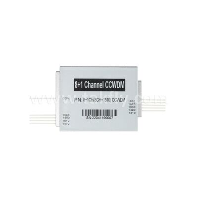 CCWDM 8+1채널 컴팩트 거친 파장 분할 멀티플렉서 G657A1 데이터 센터 FTTX용 광섬유