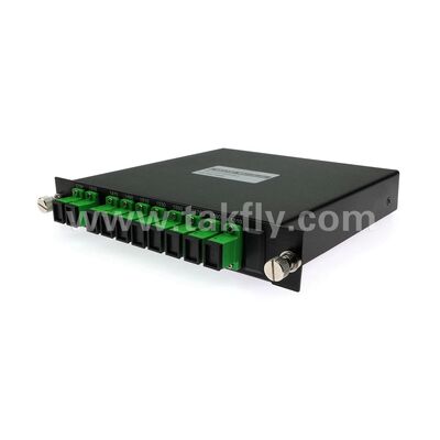CWDM 8+1채널 MUX+DEMUX LGX 데이터센터 FTTX용 광섬유 모듈