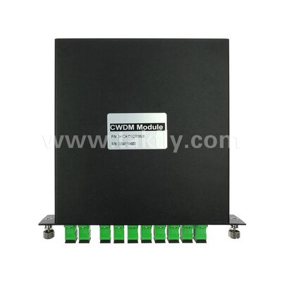 CWDM 8+1채널 MUX+DEMUX LGX 데이터센터 FTTX용 광섬유 모듈