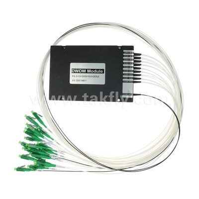 데이터 센터 통신 5G용 광섬유 DWDM 8+1채널 MUX+DEMUX ABS 모듈