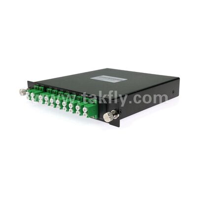 DWDM 8+1채널 MUX+DEMUX LGX 데이터 센터 통신 5G용 광섬유 모듈