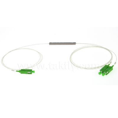 광섬유 PLC 스플리터 1 * N 강철 튜브 SC APC/UPC 0.9mm 데이터 센터 통신 FTTX