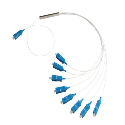 광섬유 PLC 스플리터 1 * N 강철 튜브 SC APC/UPC 0.9mm 데이터 센터 통신 FTTX