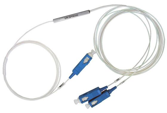 광섬유 PLC 스플리터 1 * N 강철 튜브 SC APC/UPC 0.9mm 데이터 센터 통신 FTTX