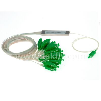 광섬유 PLC 스플리터 1 * N 강철 튜브 SC APC/UPC 0.9mm 데이터 센터 통신 FTTX