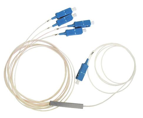 광섬유 PLC 스플리터 1 * N 강철 튜브 SC APC/UPC 0.9mm 데이터 센터 통신 FTTX