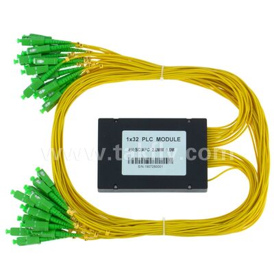PLC 스플리터 ABS 박스 1xN SC APC/UPC Fttx 통신 데이터 센터용 광섬유