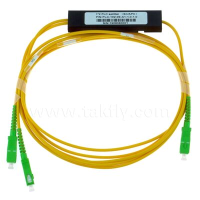 광섬유 PLC 스플리터 ABS 박스 1xN SC APC/UPC Fttx 통신 데이터 센터